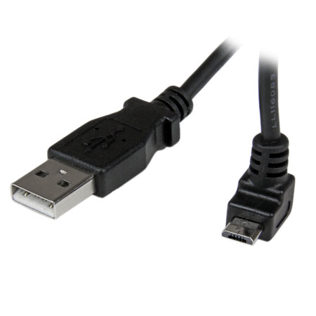 STARTECH.COM 1m Angled Micro USB Cable - Up Angle Micro USB USBAUB1MU